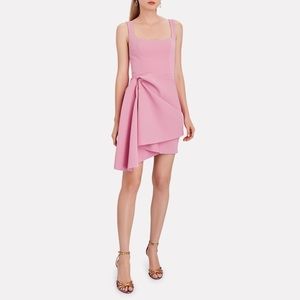 Acler Clarke Draped Neoprine Mini Dress in pastel pink